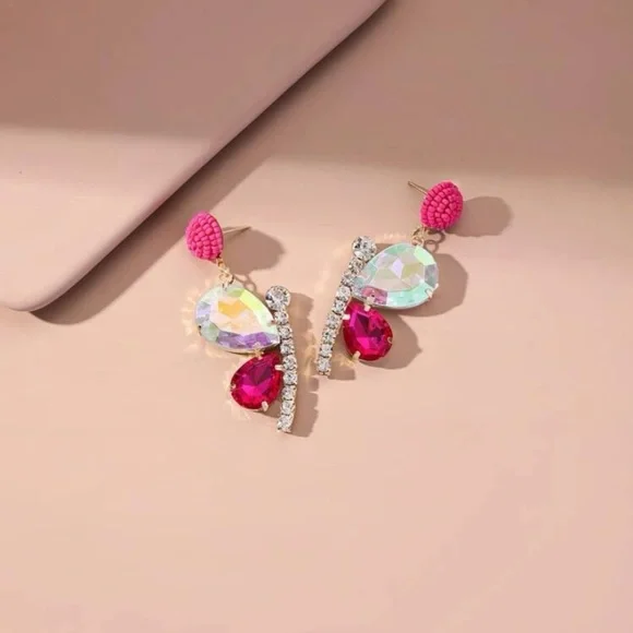 Glamorous Gemstone Drop Earrings - Picture 4 of 6
